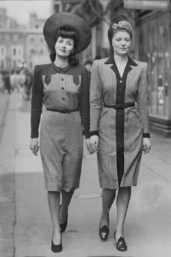 faconnable:  1940’s working girls. Love the hair. 