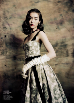 inspirationgallery:  Liu Wen by Paolo Roversi. Styled by Nicoletta