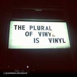 By @jessmusicvibrations “This was outside a local record