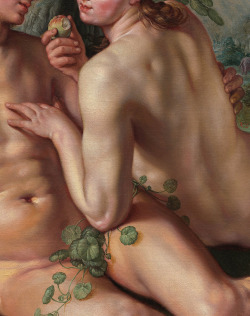 Hendrik Goltzius (1558–1617) The Fall of Man (Detail)Oil on