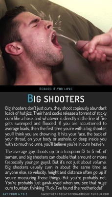 fritz-the-faggot:  sweetheartbeatoffroadmusic:  BIG SHOOTERS.