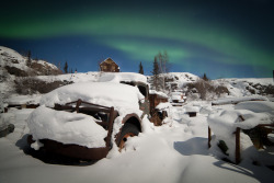 beautyofabandonedplaces:  The northern lights at the abandoned