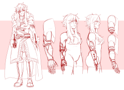 xuunies:  some redesign sketches for future!au rubyprevious designs