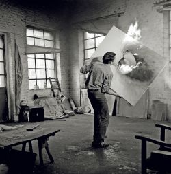 danielvanderpoll:Otto Piene im Atelier, 1966© Maren Heyne