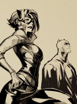 bear1na: Catwoman and Batman by Nabetse Zitro *