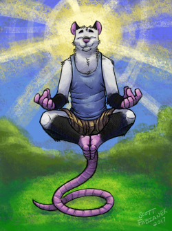 art-mutt: The zen drawing of thinking happy thoughts…so think