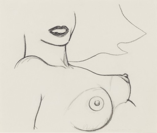 topcat77:  Tom WesselmannTorso Drawing, 1984