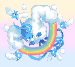 ginsengandhoney:  altaria that was voted for on patreon. you