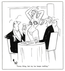  Burlesk cartoon by Bob “Tup” Tupper.. Scanned from the August