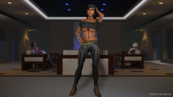 Fareeha showing off her new outfit