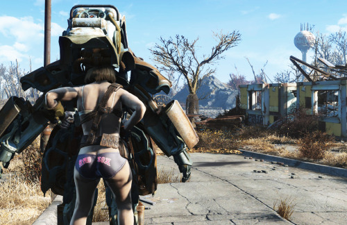 Fall Out 4 Immersive Attire Fixhttp://www.nexusmods.com/fallout4/mods/96/?  Fixes a huge oversight bug that Bethesda made in proper attire for the Boston and surrounding area region. Greatly enhances the New England immersion.Replaces the female nude