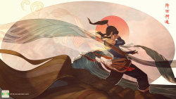  Korra & Wan by CT - deviantart / tumblr 