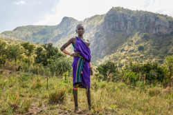 Surma girl. Omo valley. Ethiopia, by   Georges Courreges.  