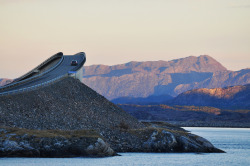 sixpenceee:  The Atlantic Ocean Road is a 8.3-kilometer long