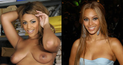 lalimbabes:  Rachael White est le sosie de Beyonce nue et expose