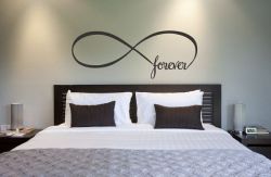 sweetestesthome:  Infinity Symbol Bedroom Wall Decal Forever