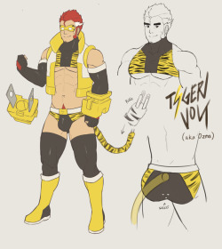 z9labs:  my OC, Ozma, in his Tigervolt costume. made this ref