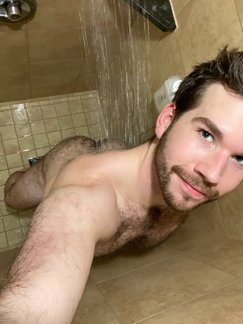 hairybros:  He can’t wait for his fuzzy butt and tits to get