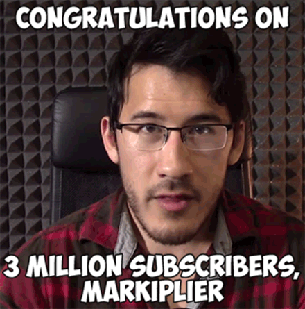 puttyprincess:  Congratulations to Markiplier for hitting 3 million subscribers!  No matter what you do; whether horror playthroughs, to rage playthroughs, to live action parts and also to just talking to us, the viewers; you will never fail at what you