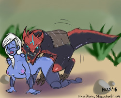 Drow Ranger and Disruptor’s mount sketcherooni