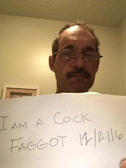 fagot31:As ordered to show the Cock Faggot I am my face my useless