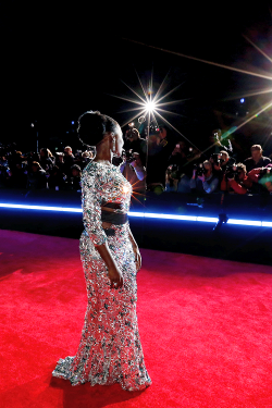 celebritiesofcolor:  Lupita Nyong'o attends the premiere of Walt