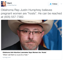 micdotcom:  Oklahoma Rep. wants men to have more say in women’s