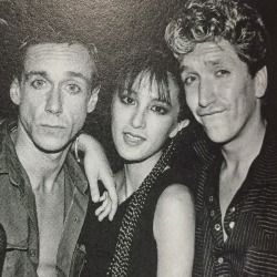 shimmychang:  Iggy Pop, Suchi(ex-wife) and Steve Jones 1983