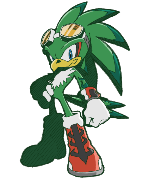 sonichedgeblog:    Jet The Hawk artwork from ‘Sonic Riders’.