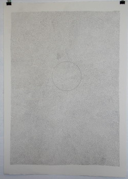 knotiiii:  Particle horizongraphite, fineliner, paper. 70x50cm