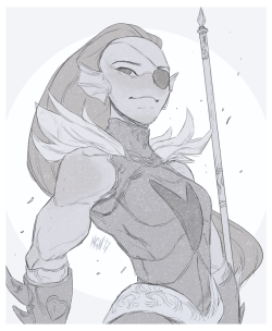 humanmgn:Undertale is back baby! Here’s an Undyne I drew last