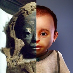 Reconstruction of the child mummy of St. Louis Check it up! –