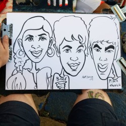 Doing caricatures at Dairy Delight!  12"x18" Ink and