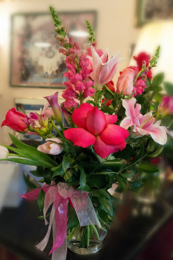 Valentine’s Flowers by ralph and jenny on Flickr.