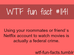 wtf-fun-facts:  NETFLIX - LEGAL, movies facts MORE OF WTF-FUN-FACTS