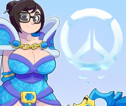 grimphantom2:  creamygravy:  crytal Mei-den Crossover Overwatch