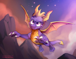 furryartwork:  polarissketches: Fanart of Spyro the Dragonfor