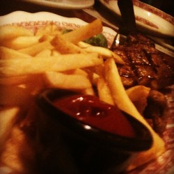 musicrazed56:  Steak and fries from the old spaghetti factory..