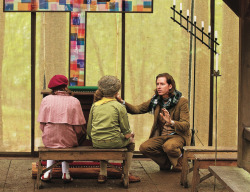 bigmeowski:   Wes Anderson on the set of Moonrise Kingdom (2012)