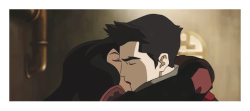 avatarparallels:Mako + Korra + Asami Kisses.