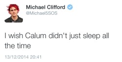 5secondsofsummer-fanpage:  Damn Calum he’s right. -don’t