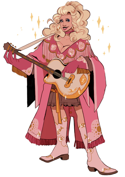 cipheramnesia: wankadoodles: DND Bard concept; it’s just Dolly