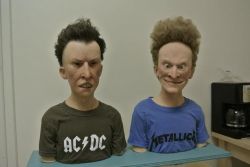 unexplained-events:These life-like Beavis and Butt-Head sculptures