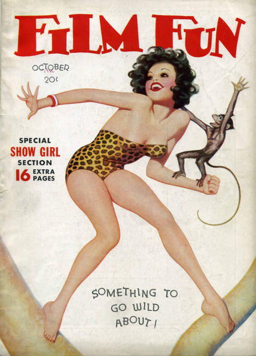 brudesworld:  ‘FILM FUN’ magazine    (ca. 1936) Pinup Cover Art by Enoch Bolles  Retro-A-Go-Go! 