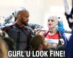 geekearth:  Will Smith and Margot Robbie (Suicide Squad)