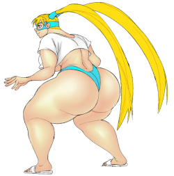 ffuffle:Based on a Mod I saw for SFv . I gave her slippers instead