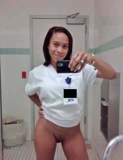 ebony-nudes:  gspott8:wackpanther: All I have of this sexy nurse.
