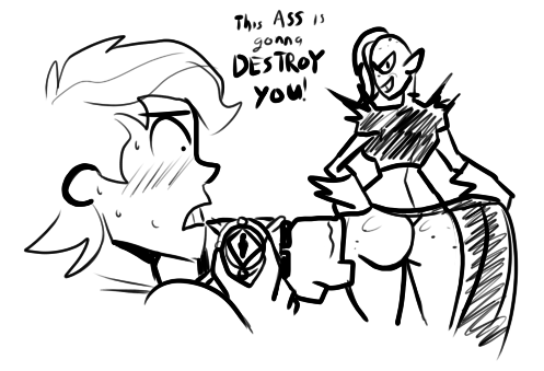 chillguydraws: Ben Tennyson meets a new foe. Ben X Dominator expect more Camp W.O.O.D.Y. themed shenanigans with those two, as Dom makes her debut this in the crossover this year.