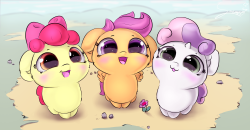 vixyhoovesmod:  mlpfim-fanart:  Cutie mark cuties by Sverre93