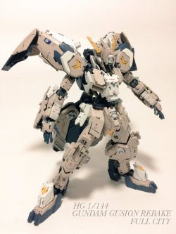 mechaddiction:  GUNDAM GUY: HG 1/144 Gundam Gusion Rebake Full